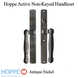 HOPPE HLS 9000 Sliding Door Handle Set Active Non-Keyed Outside, Antique Nickel