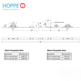Hoppe Multipoint Lock - 35mm 2 Hooks, Multipoint Sliding Door Lock - 2082783