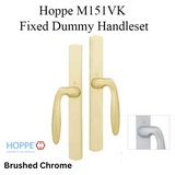 HOPPE HLS 9000 Sliding Door Handle Set with Verona Lever Fixed Dummy- Brushed Chrome
