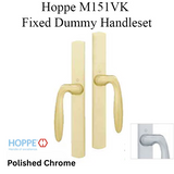 HOPPE HLS 9000 Sliding Door Handle Set with Verona Lever Fixed Dummy- Polished Chrome