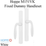 HOPPE HLS 9000 Sliding Door Handle Set with Verona Lever Fixed Dummy, White