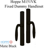 HOPPE HLS 9000 Sliding Door Handle Set with Verona Lever Fixed Dummy Matte Black