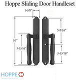 HOPPE HLS 9000 SLIDING DOOR HANDLE-SET, M574/2170N, FIXED DUMMY - MATTE BLACK