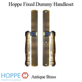 HOPPE HLS 9000 Sliding Door Handle Set Fixed Dummy Antique Brass