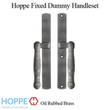 HOPPE HLS 9000 Sliding Door Handle Set Fixed Dummy Oil Rubbed Brass
