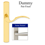 HOPPE MULTIPOINT LOCK HANDLESET, MUNCHEN, M112PL/216N, SOLID BRASS - SATIN NICKEL, DUMMY PAIR , 2087891