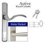 HOPPE MULTIPOINT LOCK HANDLESET, MUNCHEN, M112PL/216N, SOLID BRASS - SATIN NICKEL, ACTIVE,2106263