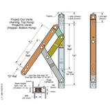 Amesbury Truth Caldwell 4 Bar Hinge 10 Inch Stainless Steel