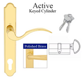 Hoppe MUNCHEN ACTIVE HANDLE SET M112PL / 374N - RESISTA BRASS ,2116331