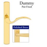 HOPPE MULTIPOINT LOCK HANDLESET, MUNCHEN, M112PL/216N, SOLID BRASS - RESISTA BRASS, DUMMY PAIR , 2119187