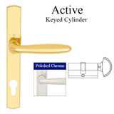 HOPPE MULTIPOINT LOCK HANDLESET, VERONA, M151/216N, SOLID BRASS-POLISHED CHROME ,2131047