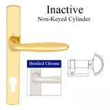 HOPPE Multipoint Lock Handleset - M151/216 VERONA CONTEMPORARY INACTIVE -Polished Chrome , 2131119