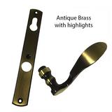 HOPPE Multipoint Lock Handle Set with Munchen Lever Active Antique Brass- 2131143