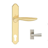 HOPPE INACTIVE HANDLE SET, TORONTO M1020/374N, NON KEYED WITH THUMB-TURN - RESISTA SATIN NICKEL