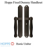 HOPPE HLS 9000 SLIDING DOOR HANDLE-SET, M574/2170N, FIXED DUMMY - RUSTIC UMBER