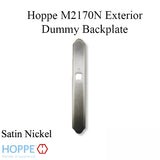 Hoppe Verona M2170N Exterior Dummy Backplate - Satin Nickel