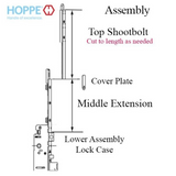20MM MANUAL TOP EXTENSION SHOOTBOLT, 21.65" LENGTH