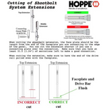 20MM MANUAL TOP EXTENSION SHOOTBOLT, 21.65" LENGTH