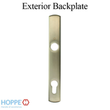 HOPPE Contemporary Exterior Backplate M216N for Active Handlesets - Satin Nickel