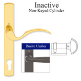 HOPPE MULTIPOINT LOCK HANDLESET, MUNCHEN, M112PL/216N, SOLID BRASS - RUSTIC UMBER, INACTIVE ,2205747