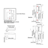HOPPE MULTIPOINT LOCK HANDLESET, VERONA, M151/216N, CYLINDER NOT INCLUDED - RUSTIC UMBER-2207531
