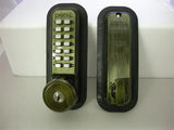 Lockey 2210KO Mechanical Digital Deadbolt Door Lock With Key Override