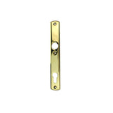 HOPPE CONTEMPORARY INTERIOR BACKPLATE M216N FOR ACTIVE/INACTIVE HANDLESETS - RESISTA BRASS