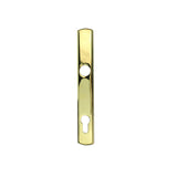 BLEMISHED HOPPE CONTEMPORARY EXTERIOR BACKPLATE M216N FOR ACTIVE HANDLESETS - RESISTA BRASS