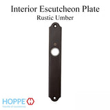 Interior Escutcheon Plate, No Cylinder Hole, Rustic Umber