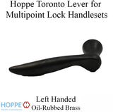 Toronto Lever Handle for Left Handed Multipoint Lock Handlesets - Oil-Rubbed Brass