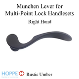 Munchen Lever Handle for Right Handed Multipoint Lock Handlesets - Rustic Umber, 2237247