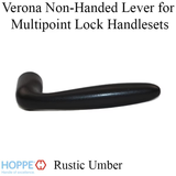 Verona Non-Handed Lever Handle for Multipoint Lock Handlesets - Rustic Umber, 2237351