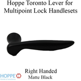 Toronto Lever Handle for Right Handed Multipoint Lock Handlesets - Matte Black, 2238282