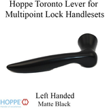 Toronto Lever Handle for Left Handed Multipoint Lock Handlesets - Matte Black 2238311