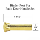 SCREW RECEIVER / BINDER POST FOR PATIO DOOR HANDLE SET TRIM HANDLE SET
