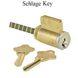 HLS7 Cylinder, Schlage 5 pin SC1 46.5mm tailpiece - Satin Nickel