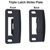 Multipoint Lock Strike Plate with Adjustable Tab – Brushed Nickel