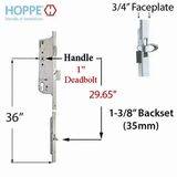 HOPPE20MM MANUAL 35/92 GEAR, TONGUE @ 29.65", 1" D/B, 36" HH - 2332359
