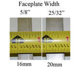 Hoppe Multipoint 1.77" Backset Manual Gear with Tongue Bottom Extension 20mm Faceplate width