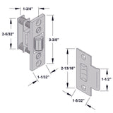 23380001 Adjustable Door Roller Latch in Brass Finish