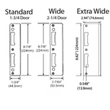 Stainless Steel Latch and Deadbolt Strike 2342311