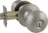 Marks USA 110F Storeroom Round Knob, Marks C Keyway, 6 Pin, Keyed Different, 2-3/4in Backset, T-Strike, Grade 2