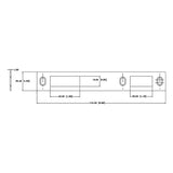 24000009 Strikeplate for Defender Mortise Lock