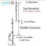 20mm Manual Middle Extension, Shootbolt-Tongue @ 23.62", 27.20" Length