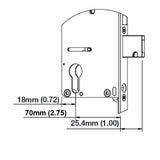 16mm Manual Gear, 70/92 Shootbolt, 1" D/B