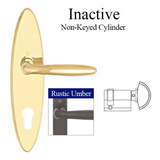 HOPPE Multipoint Lock Handleset, Verona, M151/3955N, Inactive, Solid Brass - Rustic Umber , 2414696