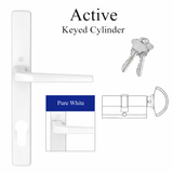 HOPPE Frankfurt A117 / 2246N Active Multipoint Handleset Pure White Aluminum - 2437791