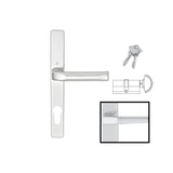 HOPPE MULTIPOINT LOCK HANDLESET, A113/ 2246N, LONDON, ALUMINUM, ACTIVE - CLEAR ANODIZED