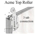 Acme 4051, Panel Jacket 7/8 Wheel, Top Roller - Pairs - 25112