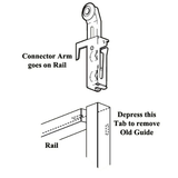 Left And Right Acme Top Roller Pair And Corner Brackets For Sliding Panel Door - 25148